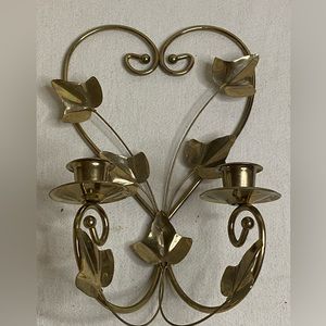 Vintage brass candle holder
